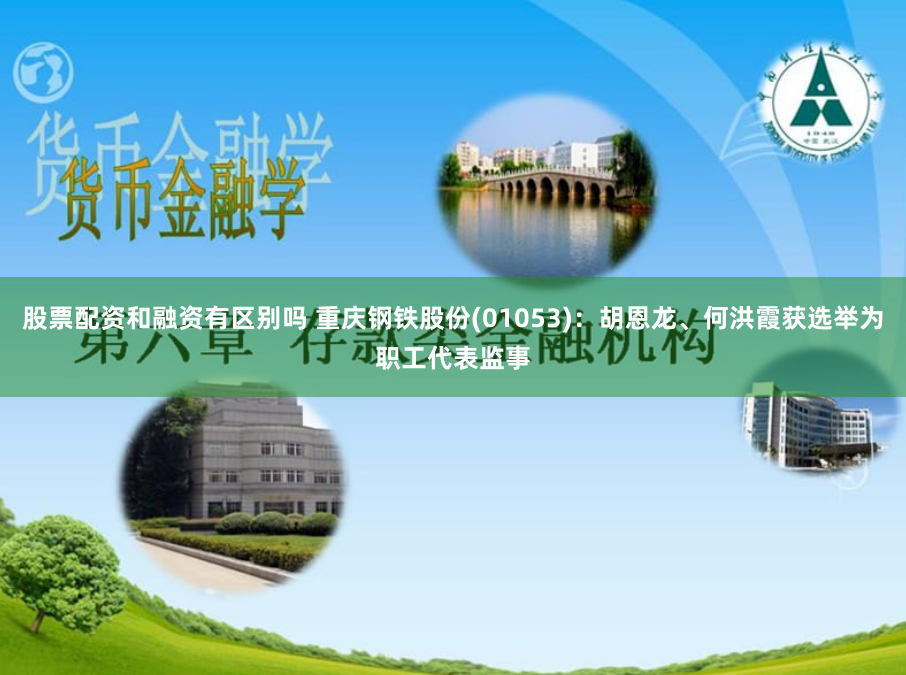 股票配资和融资有区别吗 重庆钢铁股份(01053)：胡恩龙、何洪霞获选举为职工代表监事